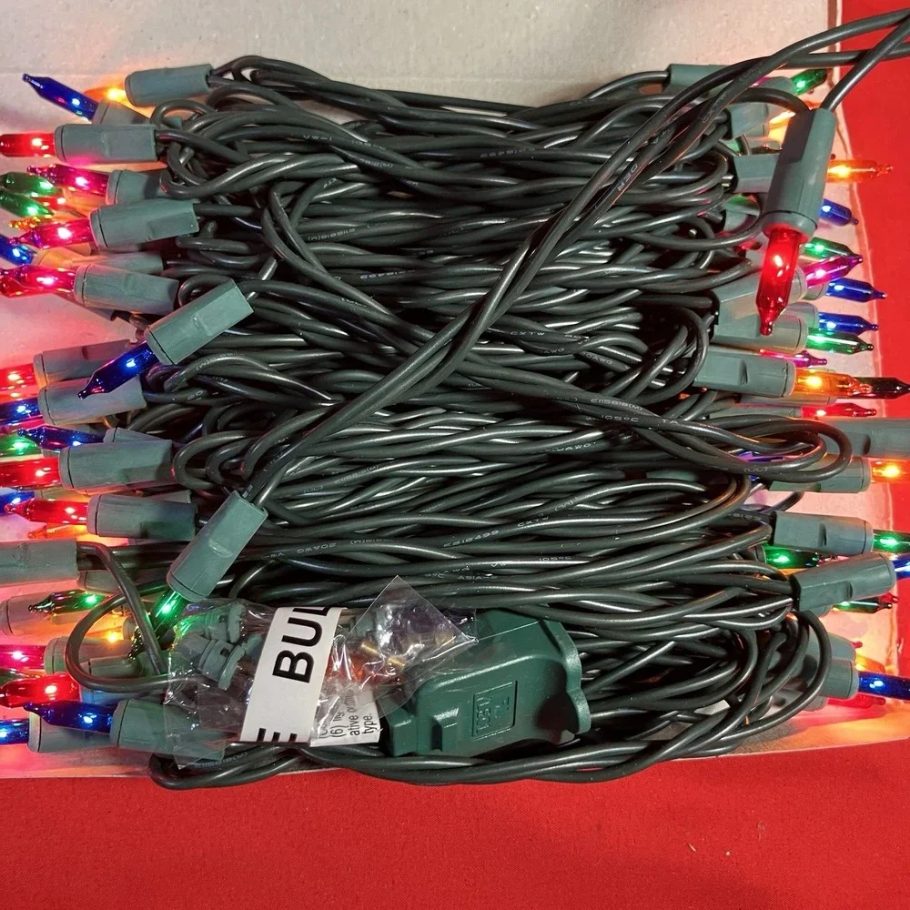 1 Box 2002 GE Pro-Line 100 Outdoor Commercial Grade Connect 6 Multi Color Lights